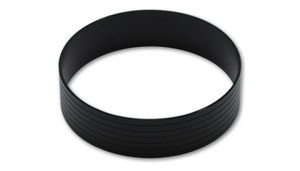 Vibrant HD Aluminum Union Sleeve for 2in OD Tubing - Hard Anodized Black vib12563