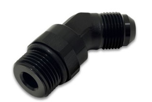 Vibrant -8AN Male to Male -8AN Straight Cut 45 Degree Adapter Fitting - Anodized Black vib16944 Vibrant -8AN Male to Male -8AN Straight Cut 45 Degree Adapter Fitting - Anodized Black vib16944