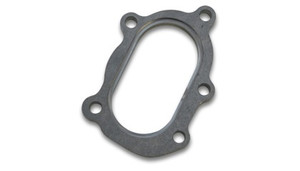 Vibrant GT25R / GT28R Discharge Flange with Oval Outlet (5 Bolt) Mild Steel 1/2in Thick vib14480