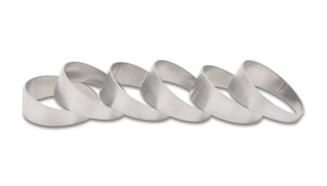 Vibrant 2.50in O.D. T304 SS Pie Cuts - Set of 6 vib13625 Vibrant 2.50in O.D. T304 SS Pie Cuts - Set of 6 vib13625