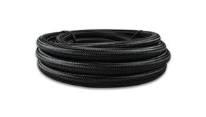 Vibrant -8 AN Black Nylon Braided Flex Hose w/ PTFE liner (5FT long) vib18988