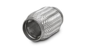 Vibrant SS Flex Coupling with Inner Braid Liner 3in inlet/outlet x 6in long vib63006 Vibrant SS Flex Coupling with Inner Braid Liner 3in inlet/outlet x 6in long vib63006