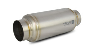 Vibrant Titanium Resonator 3in. Inlet / 3in. Outlet x 12in. Long vib17530