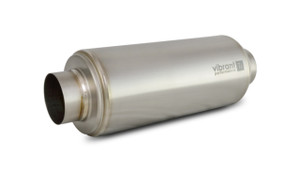 Vibrant Titanium Resonator 4in Inlet / 4in Outlet x 16in Long vib17540