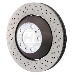 SHW 14-19 Porsche 911 GT3 4.0L w/o Ceramic Brake Right Front Drilled-Dimpled Lightweight Brake Rotor shwPFR41487 SHW 14-19 Porsche 911 GT3 4.0L w/o Ceramic Brake Right Front Drilled-Dimpled Lightweight Brake Rotor shwPFR41487