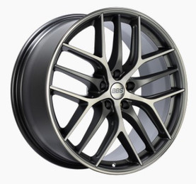 BBS CC-R 20x9 5x114.3 ET32 Satin Graphite Diamond Cut Polished Rim Protector Wheel -82mm PFS Req. bbsCC0303GRPK