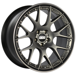 BBS CH-RII 20x9.5 5x112 ET25 Satin Platinum Center Black Lip SS Rim Prot Wheel -82mm PFS/Clip Req bbsCH654PBPO