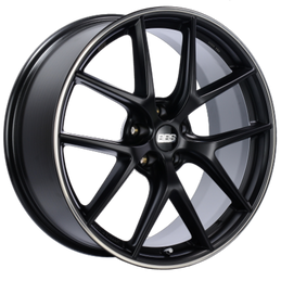 BBS CI-R 19x8 5x112 ET44 Satin Black Polished Rim Protector Wheel -82mm PFS/Clip Required bbsCI2004BPO