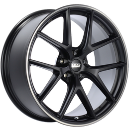 BBS CI-R 20x10 5x112 ET45 Satin Black Polished Rim Protector Wheel -82mm PFS/Clip Required bbsCI0601BPO