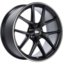 BBS CI-R 20x9.5 5x120 ET40 Satin Black Polished Rim Protector Wheel -82mm PFS/Clip Required bbsCI0301BPO