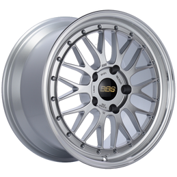 BBS LM 18x10 5x130 ET65 CB71.6 Diamond Silver Center Diamond Cut Lip Wheel bbsLM266DSPK