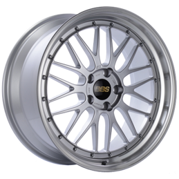 BBS LM 18x9.5 5x114.3 ET38 Diamond Silver Center / Diamond Cut Rim - PFS CB bbsLM115HDSPK