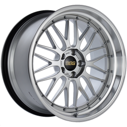 BBS LM 20x10.5 5x114.3 ET20 CB66 Diamond Silver Center Diamond Cut Lip Wheel bbsLM239DSPK