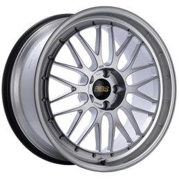 bbsLM238DSPKBBS LM 20x9.5 5x114.3 ET40 CB66 Diamond Silver Center Diamond Cut Lip Wheel