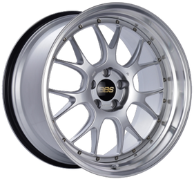BBS LM-R 19x8.5 5x120 ET28 Diamond Silver Center Diamond Cut Lip Wheel -82mm PFS/Clip Required bbsLM312DSPK