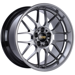 BBS RG-R 19x8.5 5x114.3 ET18 Diamond Black Wheel -82mm PFS/Clip Required bbsRG770HDBK