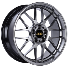 BBS RG-R 19x9 5x120 ET20 Diamond Black Wheel -82mm PFS/Clip Required bbsRG732HDBK