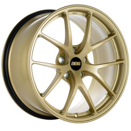 BBS RI-A 18x8.5 5x114.3 ET35 Gold Wheel -82mm PFS/Clip Required bbsRIA017GL