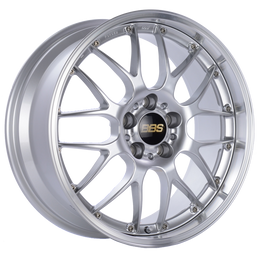BBS RS-GT 18x10 5x130 ET65 CB71.6 Diamond Silver Center Diamond Cut Lip Wheel bbsRS928HDSPK