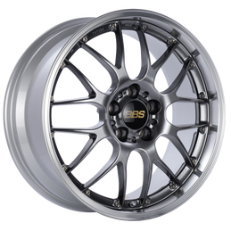 BBS RS-GT 19x8.5 5x130 ET53 CB71.6 Diamond Black Center Diamond Cut Lip Wheel bbsRS976DBPK
