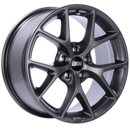 BBS SR 17x7.5 5x100 ET37 Satin Grey Wheel -70mm PFS/Clip Required bbsSR040SG