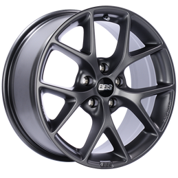BBS SR 17x8 5x112 ET42 Satin Grey Wheel -82mm PFS/Clip Required bbsSR002SG