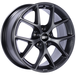 BBS SR 19x8.5 5x112 ET46 Satin Grey Wheel -82mm PFS/Clip Required bbsSR028SG