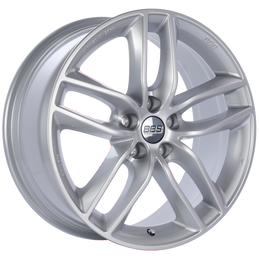 BBS SX 17x7.5 5x120 ET43 CB72.5 Sport Silver Wheel bbsSX0401SK