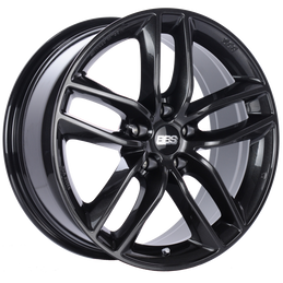 BBS SX 18x8 5x112 ET44 Crystal Black Wheel -57mm bbsSX0202CB