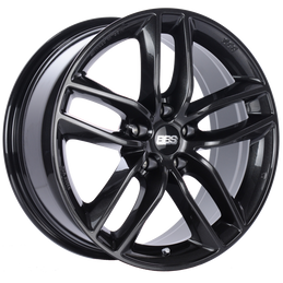 BBS SX 19x8.5 5x120 ET32 Crystal Black Wheel -82mm PFS/Clip Required bbsSX0503CB