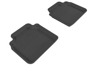 3D MAXpider 2008-2012 Honda Accord Kagu 2nd Row Floormats - Black aceL1HD00821509