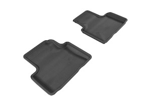 3D MAXpider 2007-2015 Infiniti Q40/G35/37 Kagu 2nd Row Floormats - Black aceL1IN00621509