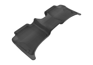 3D MAXpider 2011-2018 Porsche/Volkswagen Cayenne/Touareg Kagu 2nd Row Floormats - Black aceL1PO01021509