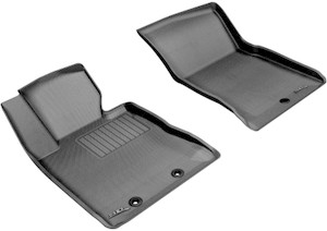 3D MAXpider 2012-2016 Hyundai Genesis Kagu 1st Row Floormat - Black aceL1HY02311509
