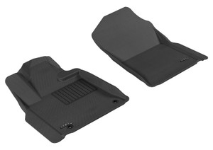3D MAXpider 2012-2020 Toyota Tundra Reg/DBL/Crewmax/Sequoia Kagu 1st Row Floormat - Black aceL1TY14911509