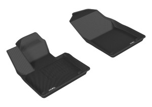 3D MAXpider 2015-2019 Volvo XC90 Kagu 1st Row Floormat - Black aceL1VV02011509