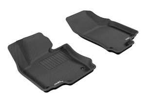 3D MAXpider 2005-2010 Volkswagen Jetta/Golf Kagu 1st Row Floormat - Black aceL1VW00811509