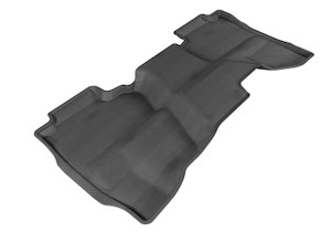 3D MAXpider 2014-2019 Chevrolet/GMC Silverado Double Cab Kagu 2nd Row Floormats - Black aceL1CH03921509