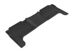 3D MAXpider 2017-2020 Nissan Armada Kagu 2nd Row Floormats - Black aceL1NS09521509