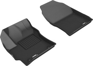 3D MAXpider 2019-2020 Toyota Corolla Hatchback Kagu 1st Row Floormats - Black aceL1TY24611509