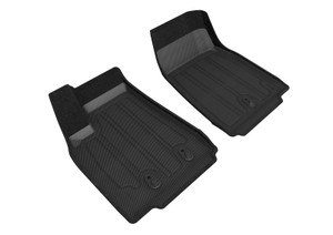 3D MAXpider 16-21 Tesla Model X Elegant Hybrid 1st Row Floormat - Black aceSLTL00114709