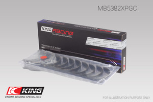 King Subaru EJ20/EJ22/EJ25 (Incl. Turbo) (Size 0.25) pMaxBlack Coated Main Bearing Set kingMB5382XPGC0.25