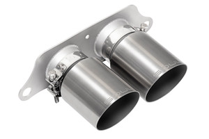 SOUL 14-19 Porsche 991.1 GT3 / GT3 RS Bolt-On Exhaust Tips - 4in Slash Cut Satin Black Tips solPOR.991GT3.SLT4B