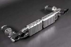Capristo Porsche 997.1 Turbo/S/GT2/2RS – Valved Exhaust with 250 Cell Sports Cats (CES3) - 02PO01103002 Capristo Porsche 997.1 Turbo/S/GT2/2RS – Valved Exhaust with 250 Cell Sports Cats (CES3) - 02PO01103002