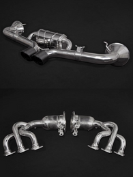 Capristo Porsche 992 GT3 – SET: 250 Cell Headers + Valved Exhaust with Carbon Tips (OE Actuators) Capristo Porsche 992 GT3 – SET: 250 Cell Headers + Valved Exhaust with Carbon Tips (OE Actuators)