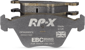 EBC Racing 09-12 Porsche 911 (997) Carrera 2 3.6L (Cast Iron Rotor Only) RP-X Front Brake Pads ebcDP82057RPX