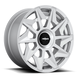 Rotiform R124 CVT Wheel 19x8.5 5x112 45 Offset - Gloss Silver rotR1241985F8+45