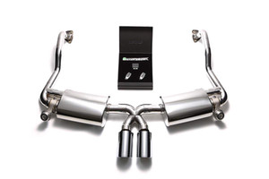 Armytrix Valvetronic Exhaust System Porsche 987.2 Boxster | Cayman PDK 2009-2012 - Chrome Silver Tips - P87N2-DS25C