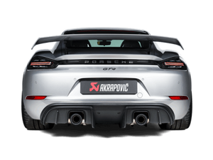 Akrapovic 2020+ Porsche Cayman GT4 (718) Slip-On Line (Option 2) w/Black Coated Titanium Tips akrS-PO/TI/18/1-TPB Akrapovic 2020+ Porsche Cayman GT4 (718) Slip-On Line (Option 2) w/Black Coated Titanium Tips akrS-PO/TI/18/1-TPB