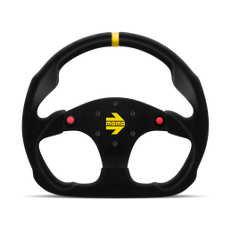 Momo MOD30 Buttons Steering Wheel 320 mm -  Black Suede/Black Spokes/1 Stripe momR1960/32SHB Momo MOD30 Buttons Steering Wheel 320 mm -  Black Suede/Black Spokes/1 Stripe momR1960/32SHB